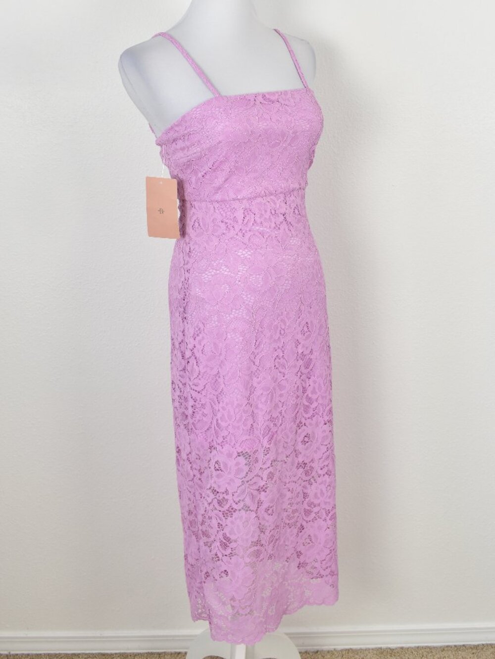 BHLDN Maria Sleeveless Lace Midi Dress NEW - XS - Picture 8 of 11